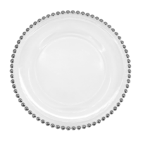 Plato de sitio BP plata 33 cm (Vidrio)